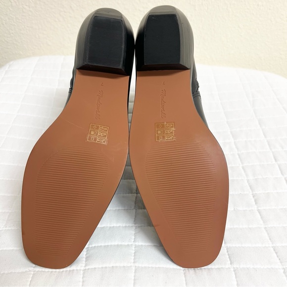 Madewell The Idris Ankle Boot in True Black Leather Size 7 - Picture 9 of 11